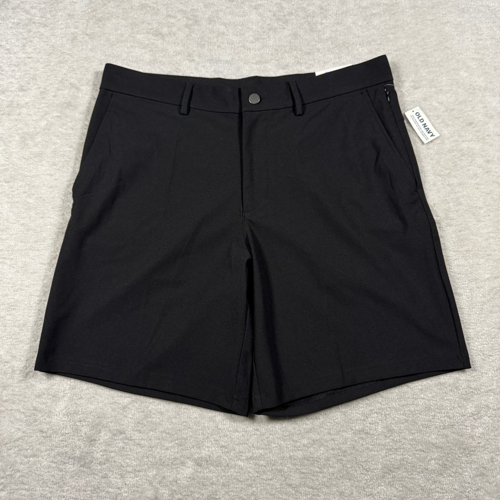 Old Navy Active Tech Hybrid Shorts Mens 34 Black 4-Way Stretch Go-Dry Cool NWT